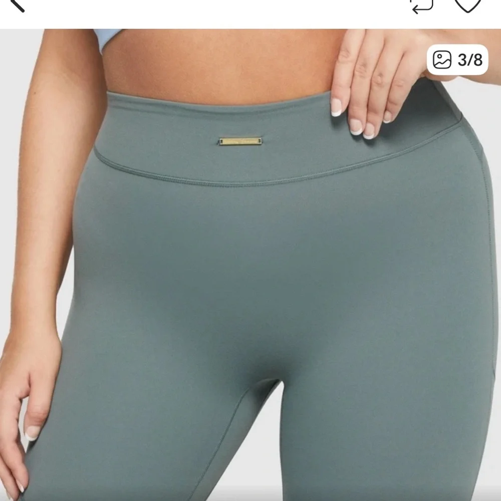 Gymshark Whitney Simmons‎ Forest Green High Rise Leggings Large Sculpt Leggings
